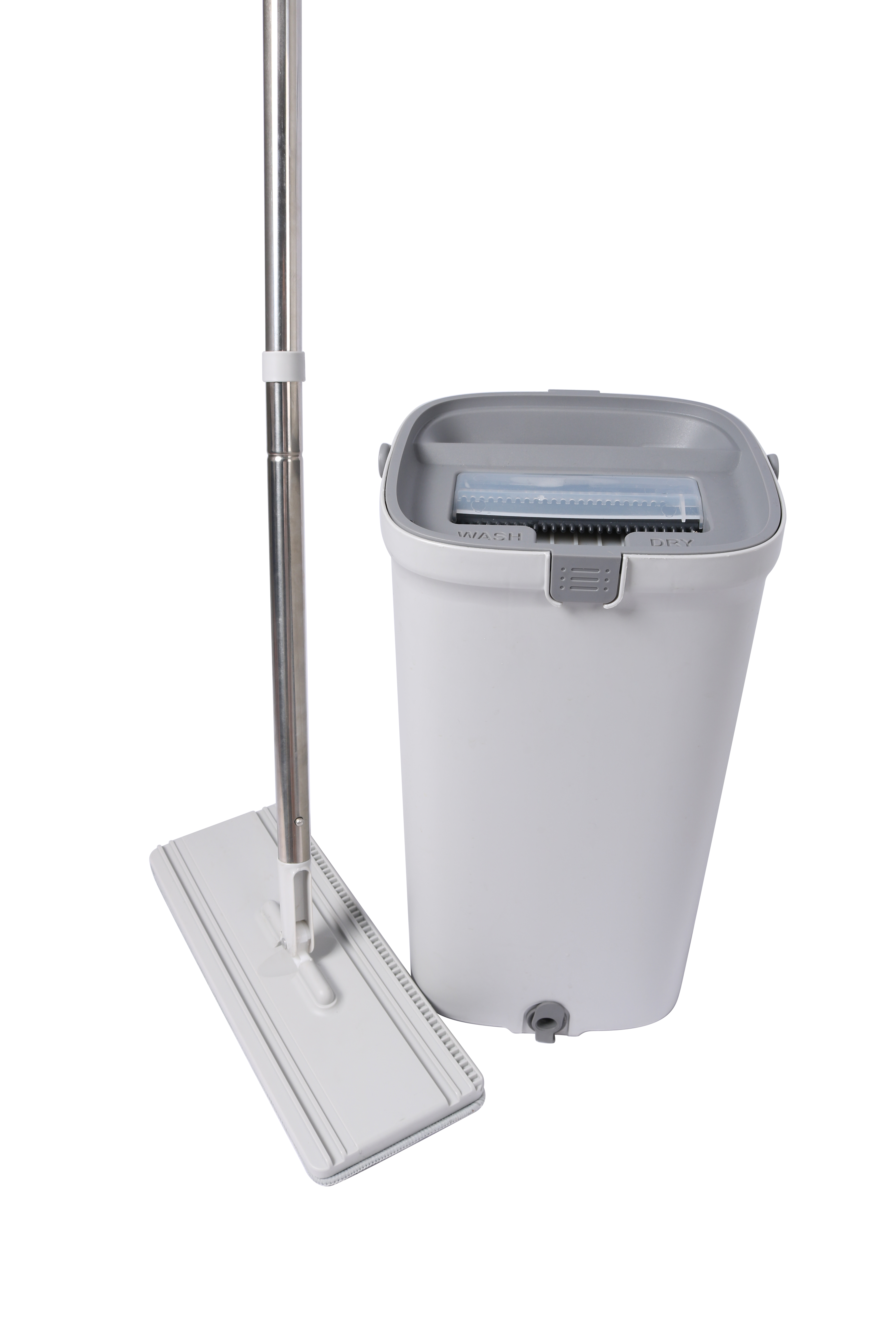 Fregona de separación de aguas residuales para apretar a mano libre para el hogar, herramienta de lavado en seco y húmedo, limpieza de raspado y separación de agua sucia