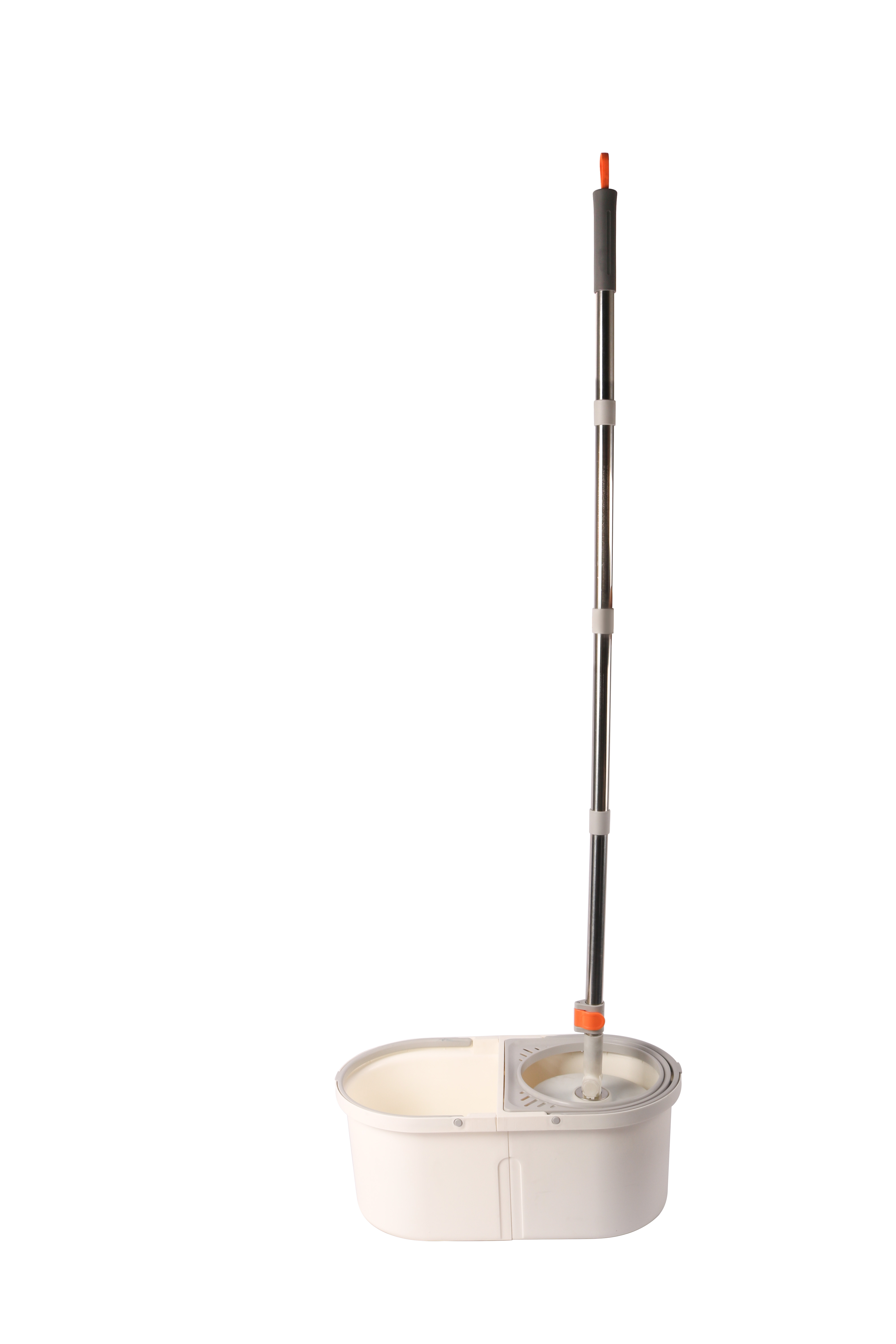 Poste de acero inoxidable de alta calidad, recambios extraíbles, fregona de lavado manos libres con cubo desmontable, fregona giratoria de fácil limpieza