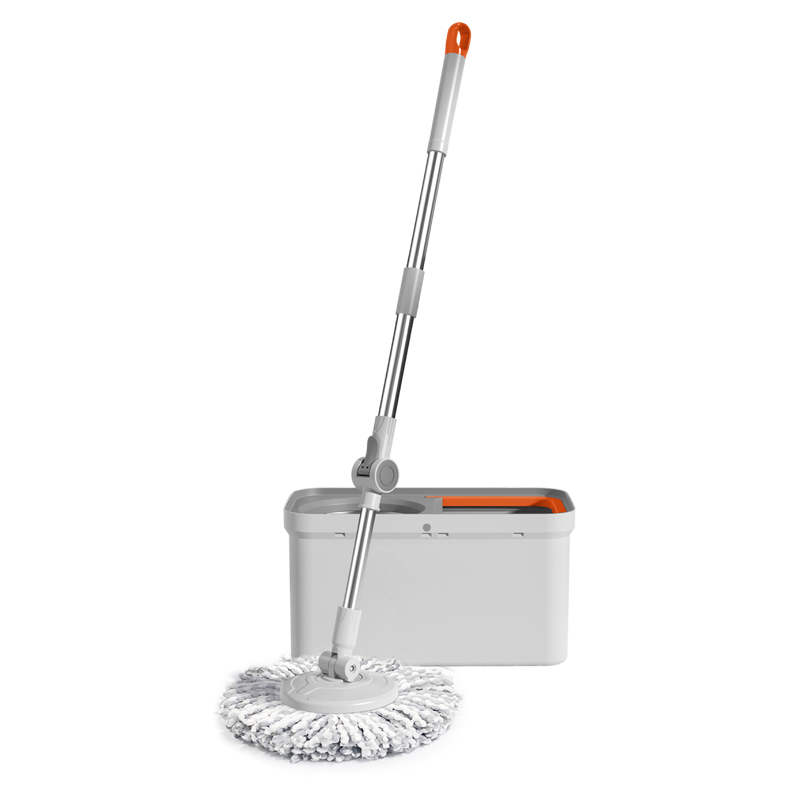 Fregona de limpieza Prensa manual Fregona de microfibra giratoria 360 Limpieza de pisos con fregona de cubo